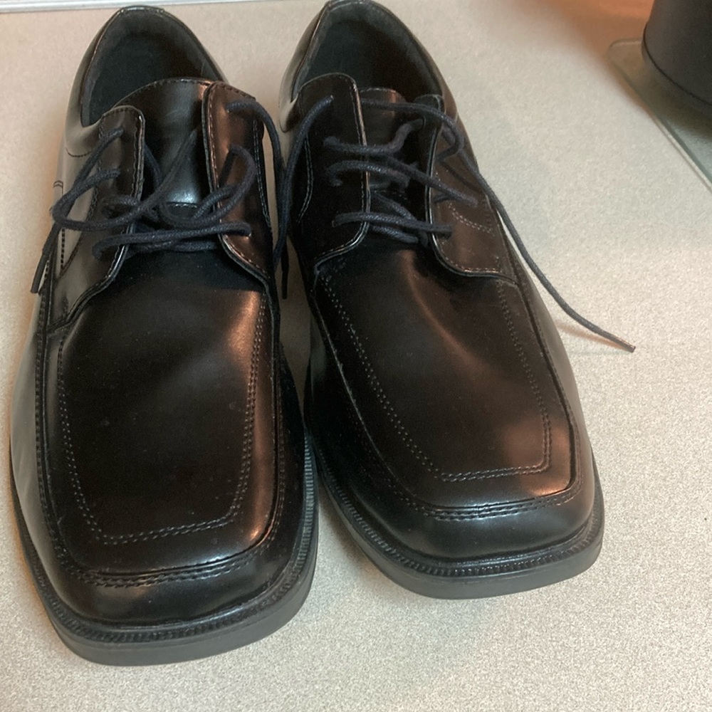 Men’s Dexter size 14W Comfort Memory Foam black dress/casual oxfords